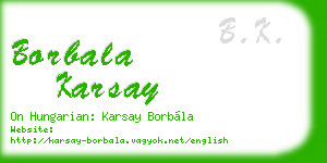 borbala karsay business card