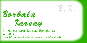 borbala karsay business card